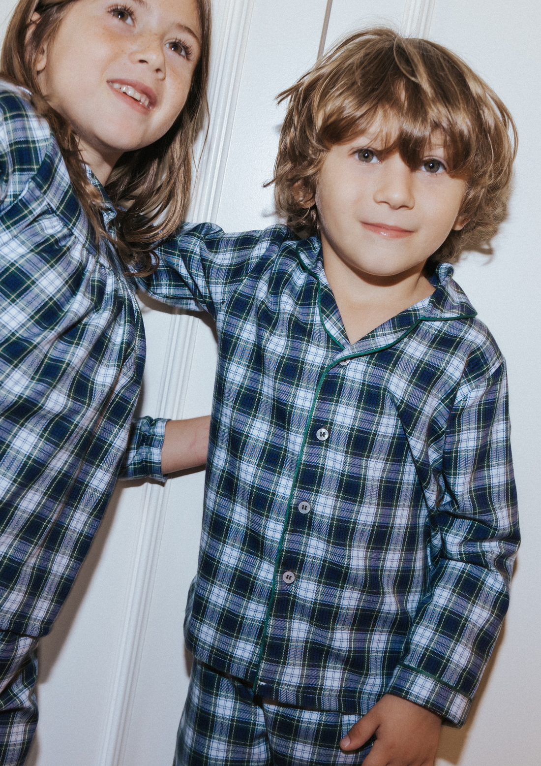 Pijama niño tartán