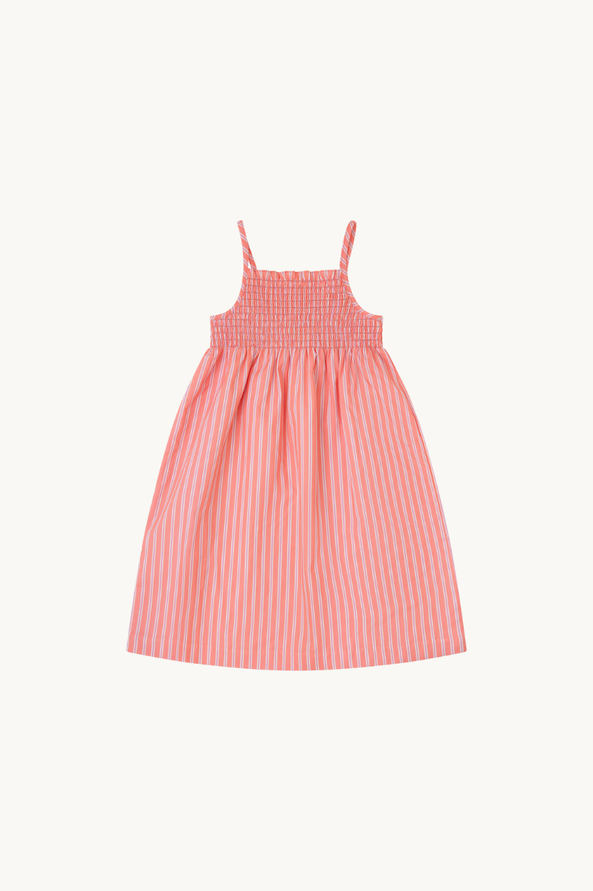 VESTIDO MIDI JULIETTE RAYA MELOCOTÓN