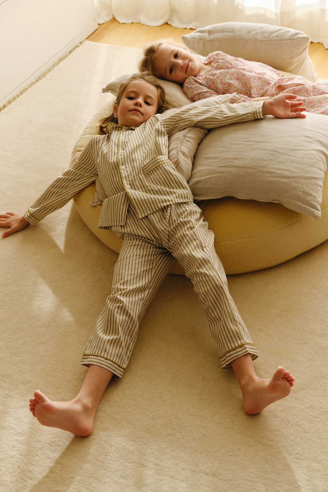 PIJAMA NIÑO OLIVE GREEN STRIPES - COLABORACIÓN MOLIS & CO