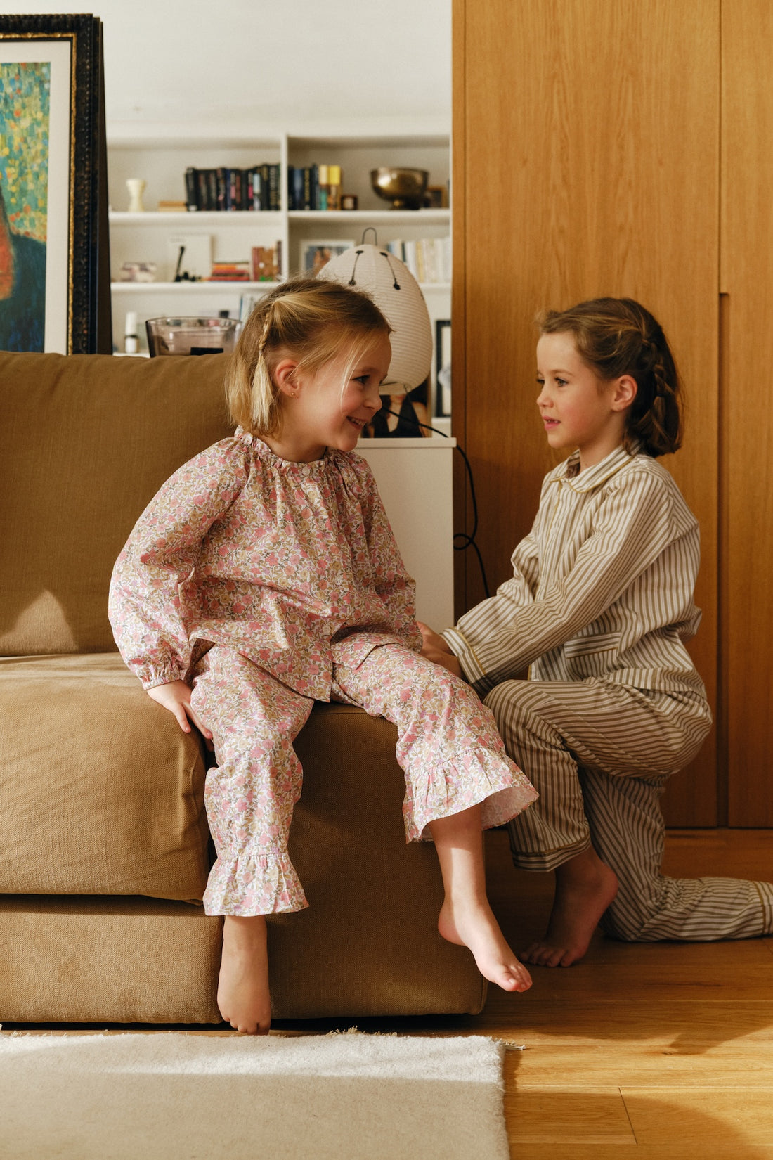 PIJAMA NIÑO OLIVE GREEN STRIPES - COLABORACIÓN MOLIS & CO