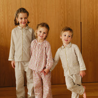 PIJAMA NIÑO OLIVE GREEN STRIPES - COLABORACIÓN MOLIS & CO