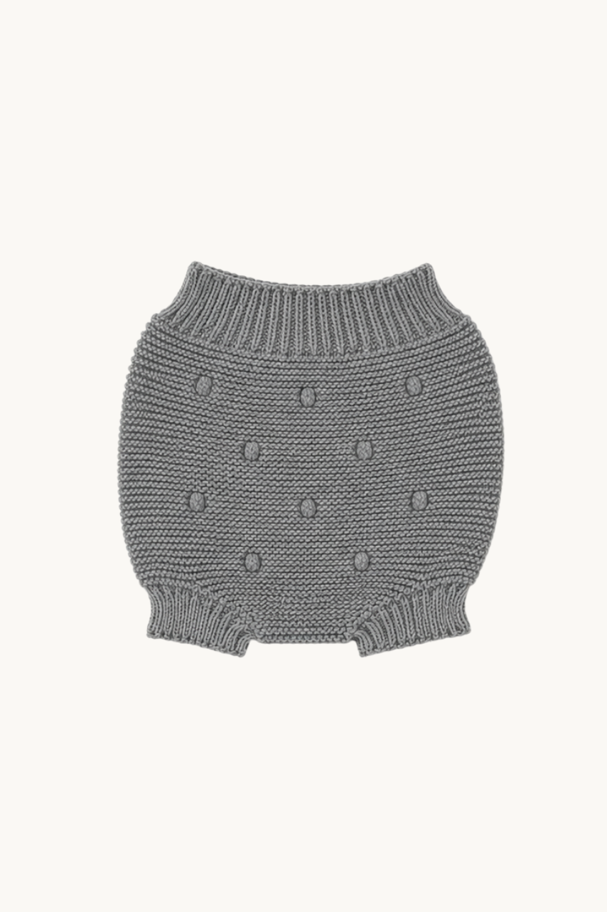 Culotte Bébé Tricot Gris