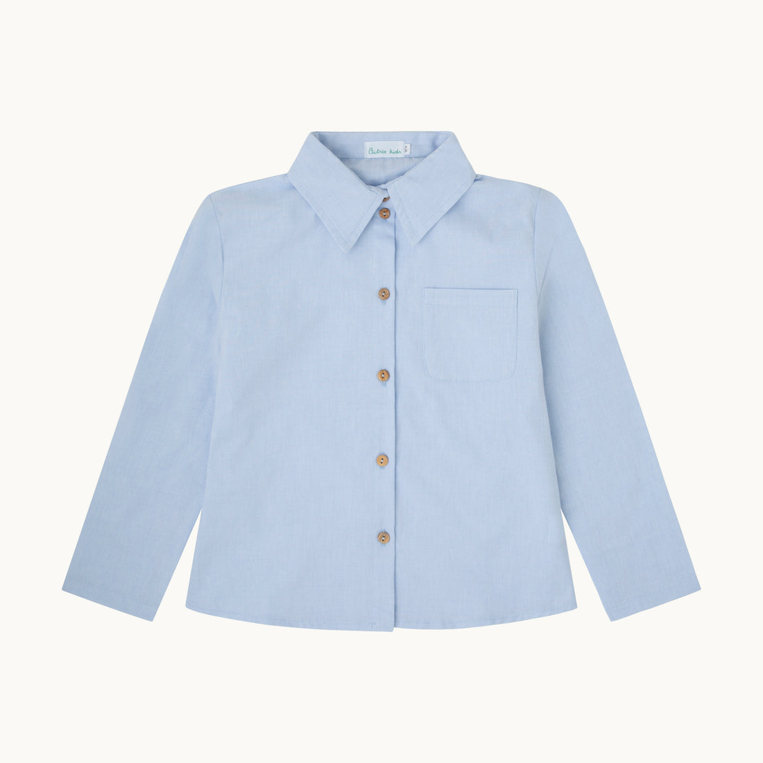 Camisa Max-Oxford celeste