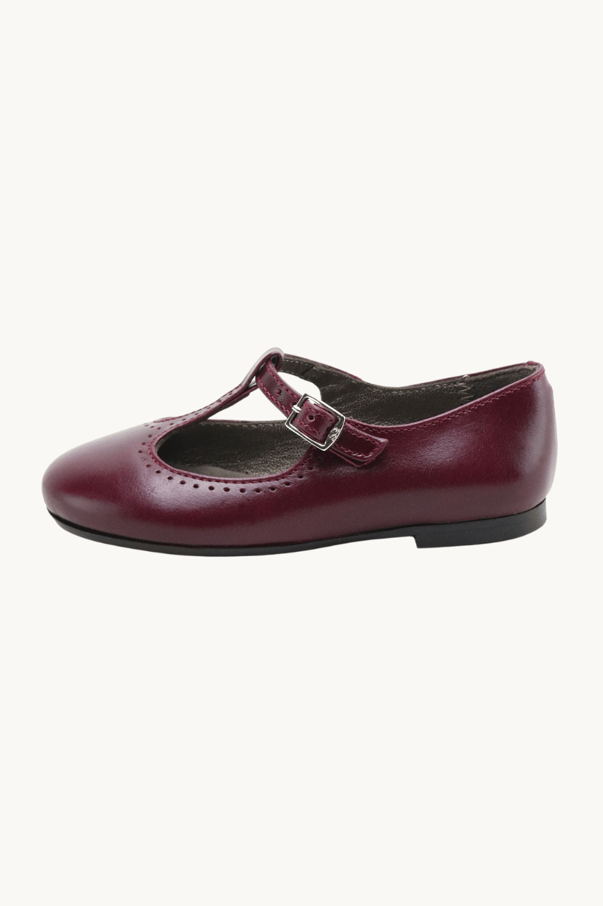 Baby Retro Burgundy Mary Jane Shoes