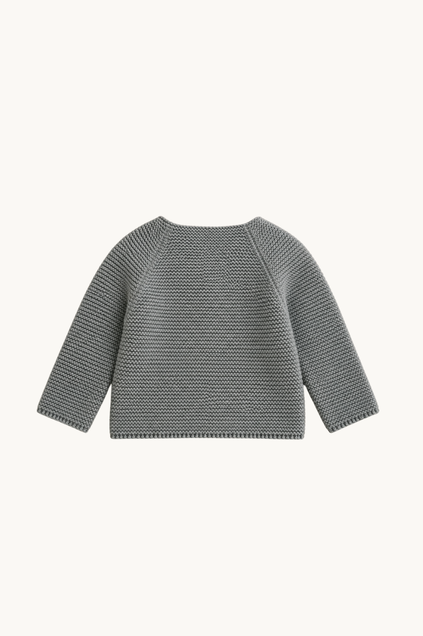 Cardigan Bébé Tricot Gris