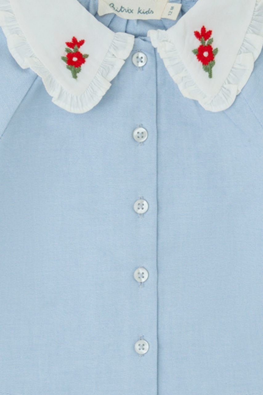 Blusa Bebé Heidi Azul