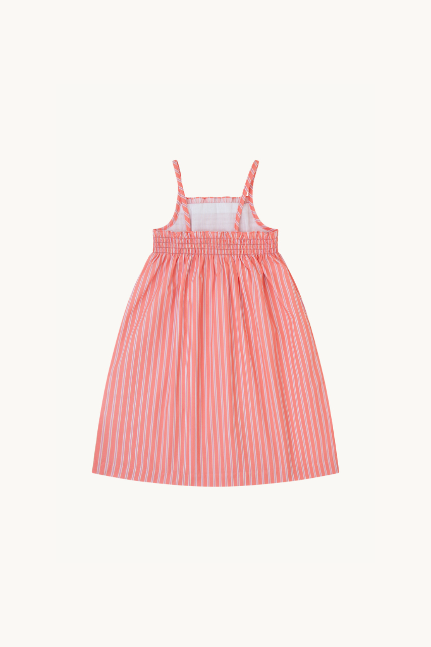 VESTIDO MIDI JULIETTE RAYA MELOCOTÓN