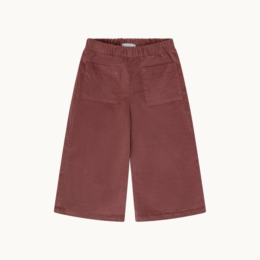 Pantalón bluma-Pana púrpura