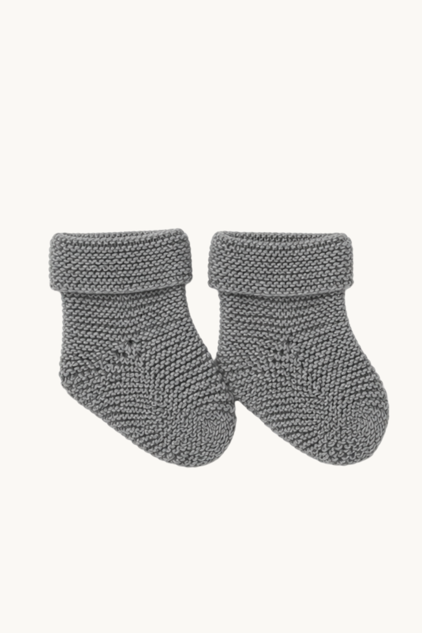 Patucos Bebé Punto Gris