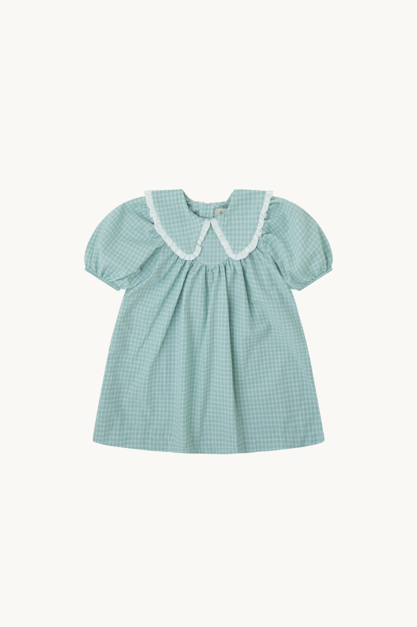 VESTIDO ANNE VICHY VERDE AGUA