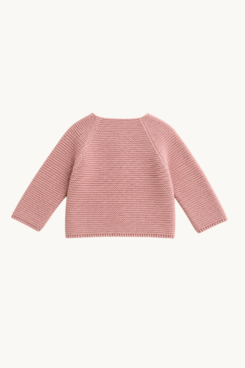 Cardigan Bébé Tricot Rose