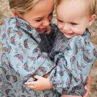 VESTIDO SMOCK PAJARITOS