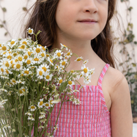VESTIDO MIDI JULIETTE RAYA MELOCOTÓN