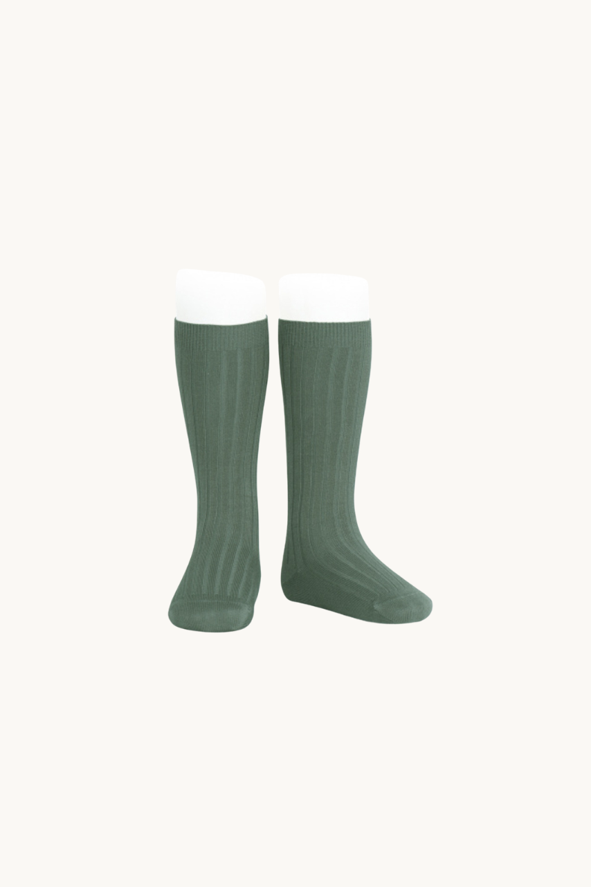 CALCETÍN ALTO CANALÉ - LÍQUEN