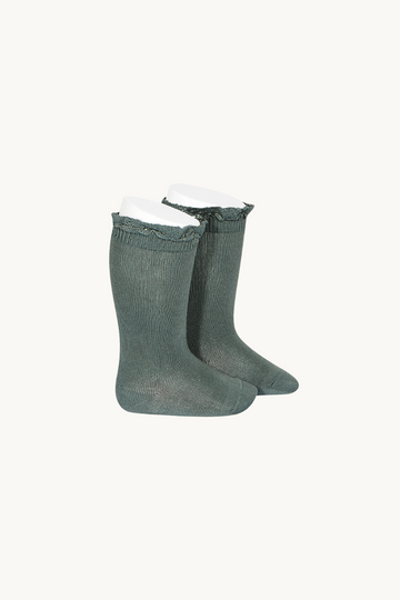 CALCETÍN ALTO PUNTILLA - LIQUEN