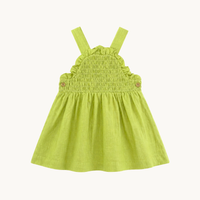 VESTIDO BELLA LINO PISTACHO