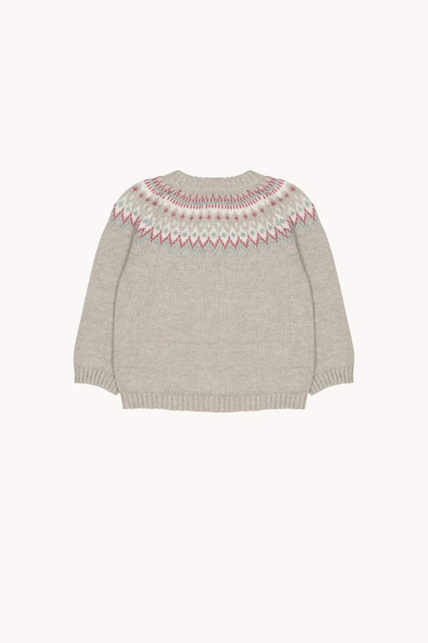 Toasted Brown Jacquard Cardigan