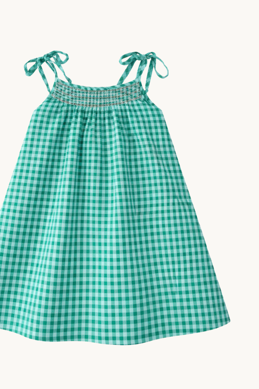 VESTIDO ELODIE VICHY JUNGLE