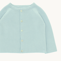 CÁRDIGAN PUNTO - VERDE AGUA