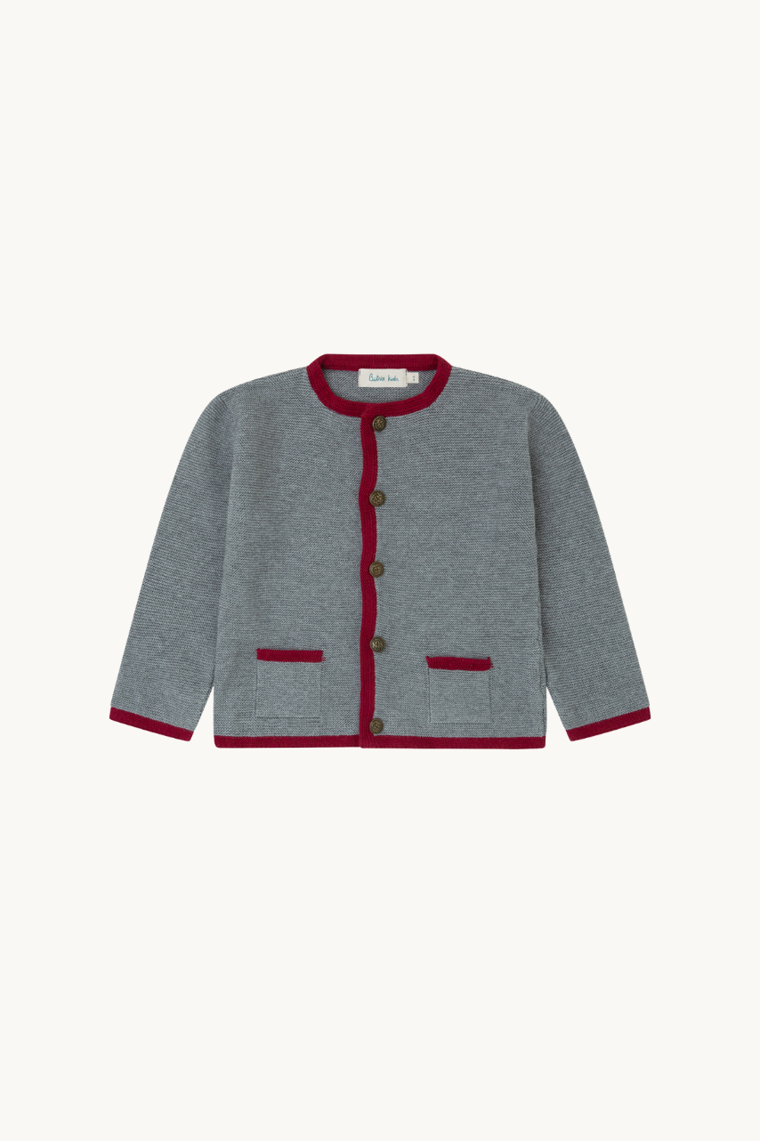 Grey Austrian-Style Cardigan
