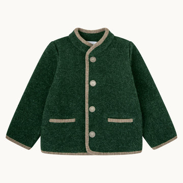 Chaqueta austriaca-verde botella y visón