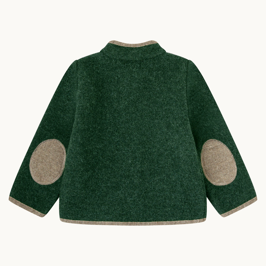 Chaqueta austriaca-verde botella y visón