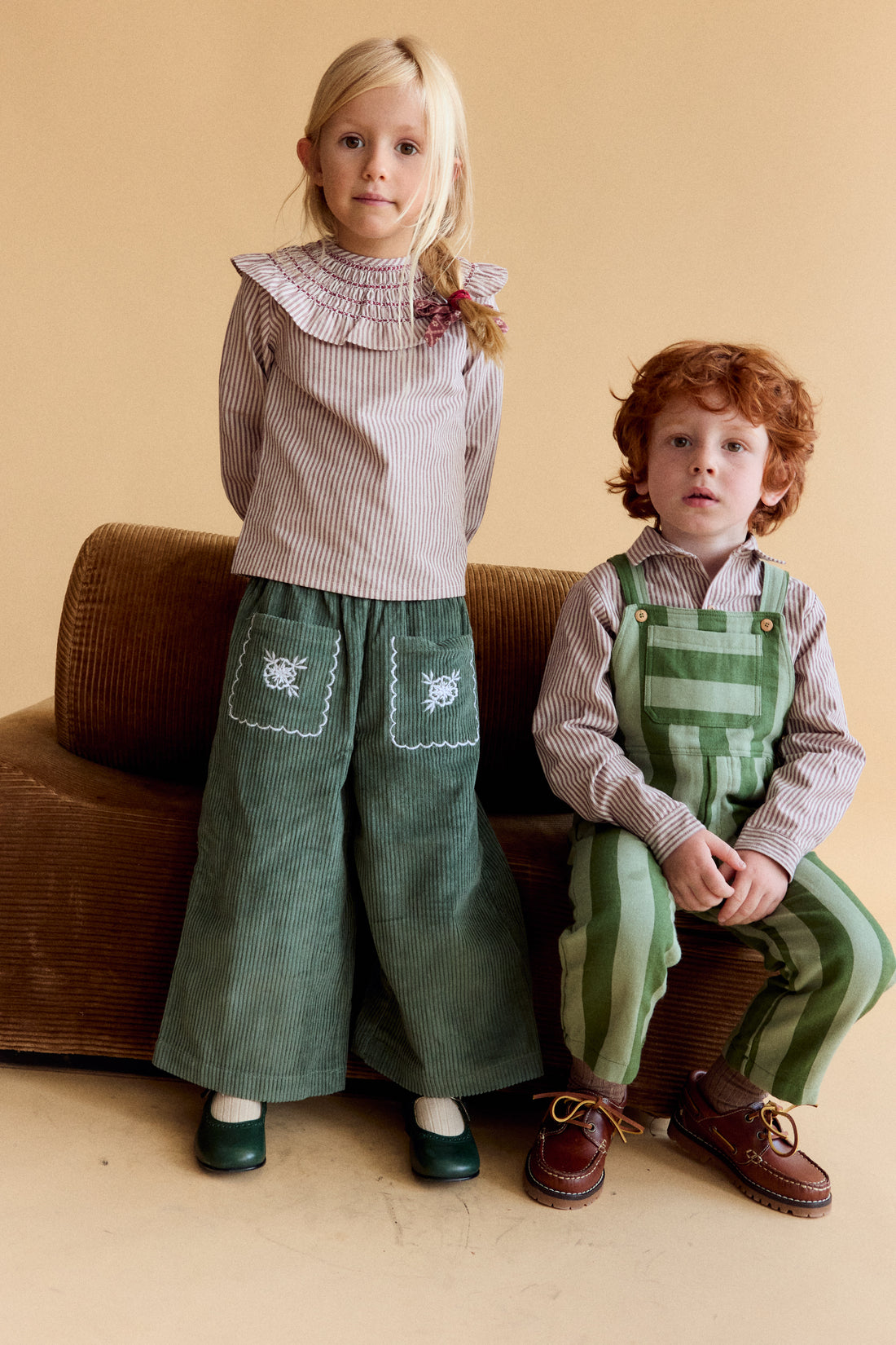 Pantalón Ollie Pana Verde Bordado Bolsillo