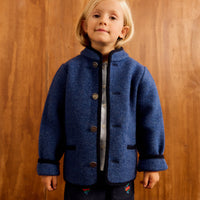 Chaqueta Austriaca Azul 100% Lana