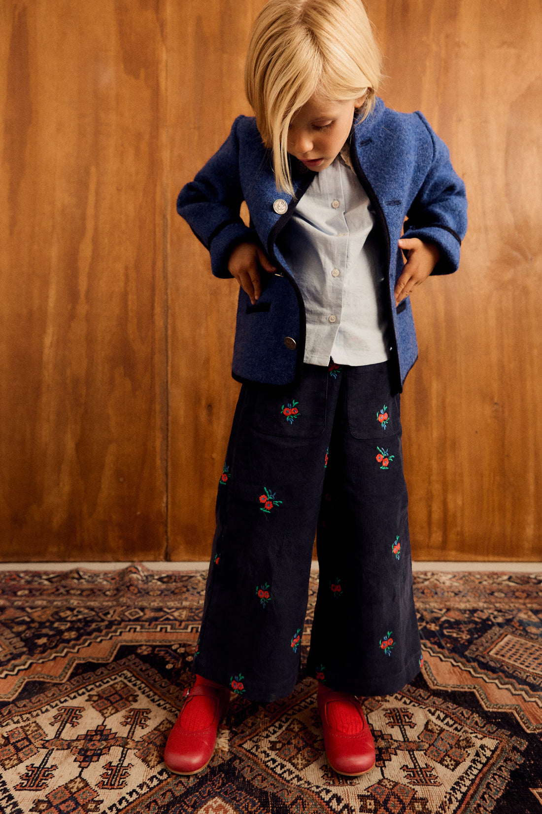 Chaqueta Austriaca Azul 100% Lana