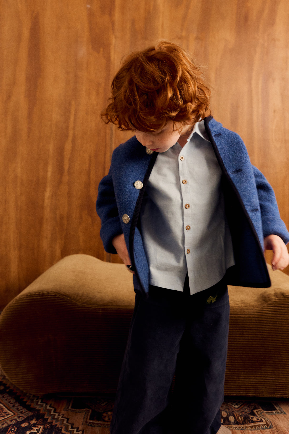 Chaqueta Austriaca Azul 100% Lana