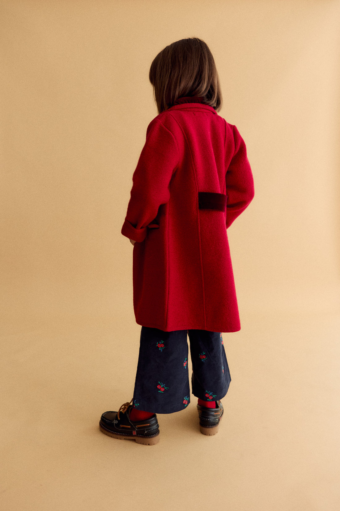 Abrigo Rojo 100% Lana