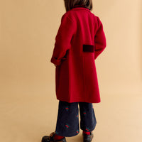 Abrigo Rojo 100% Lana