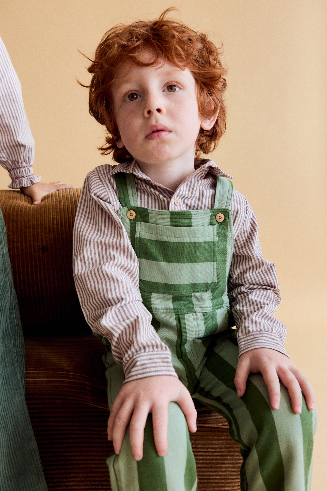 Camisa Niño Max Rayas Burgundy