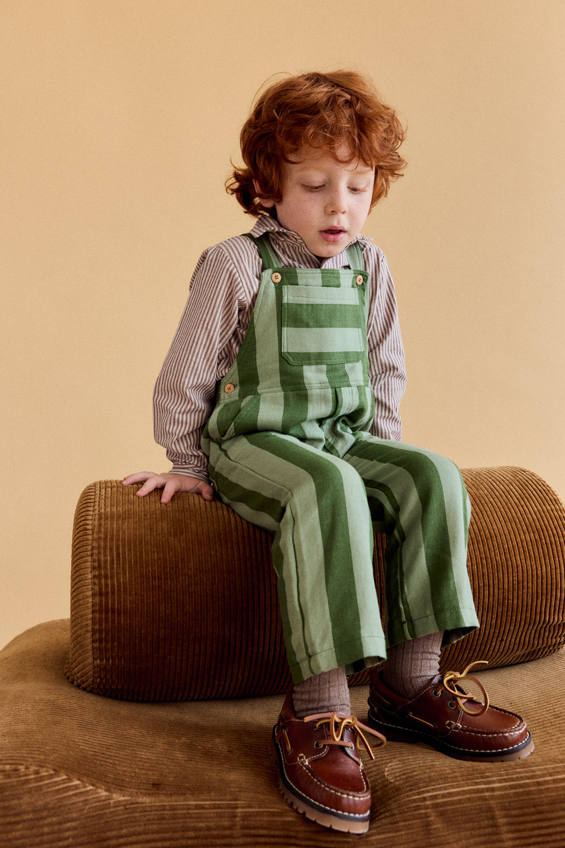 Salopette Milo Rayure Verte