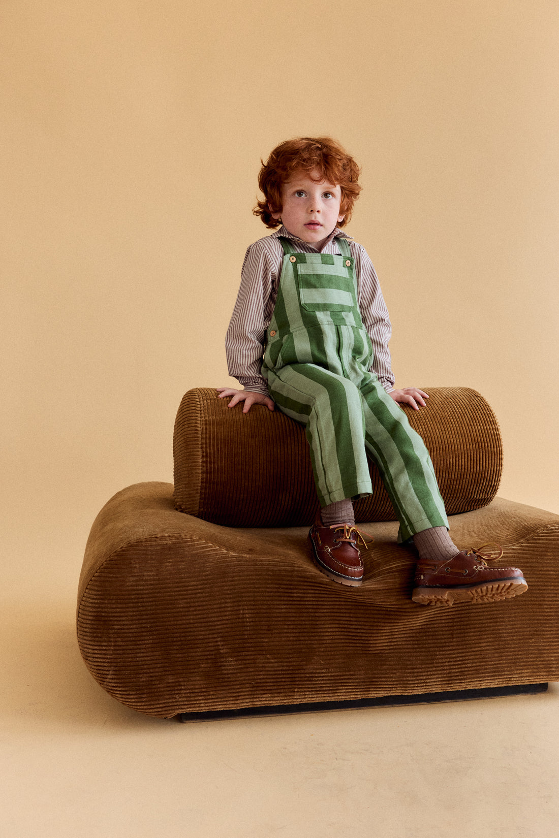 Camisa Niño Max Rayas Burgundy