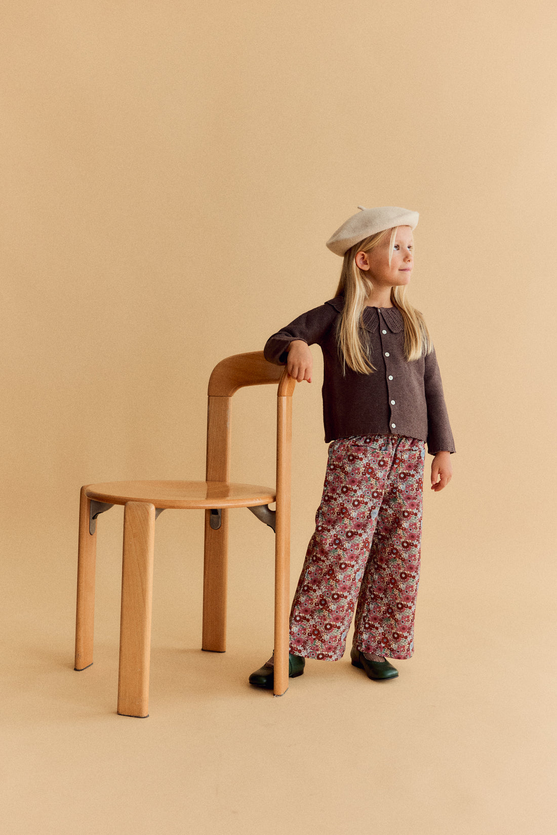 Pantalon Ollie Fleurs Burgundy