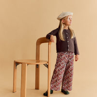 Pantalon Ollie Fleurs Burgundy