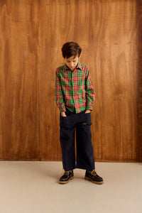 Pantalón Ollie Pana Azul Bordado Dinosaurio