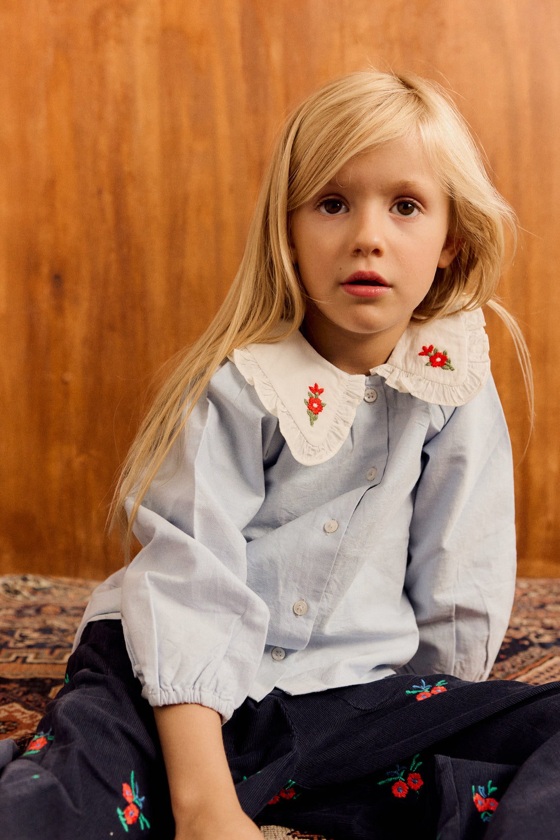 Blusa Niña Heidi Azul
