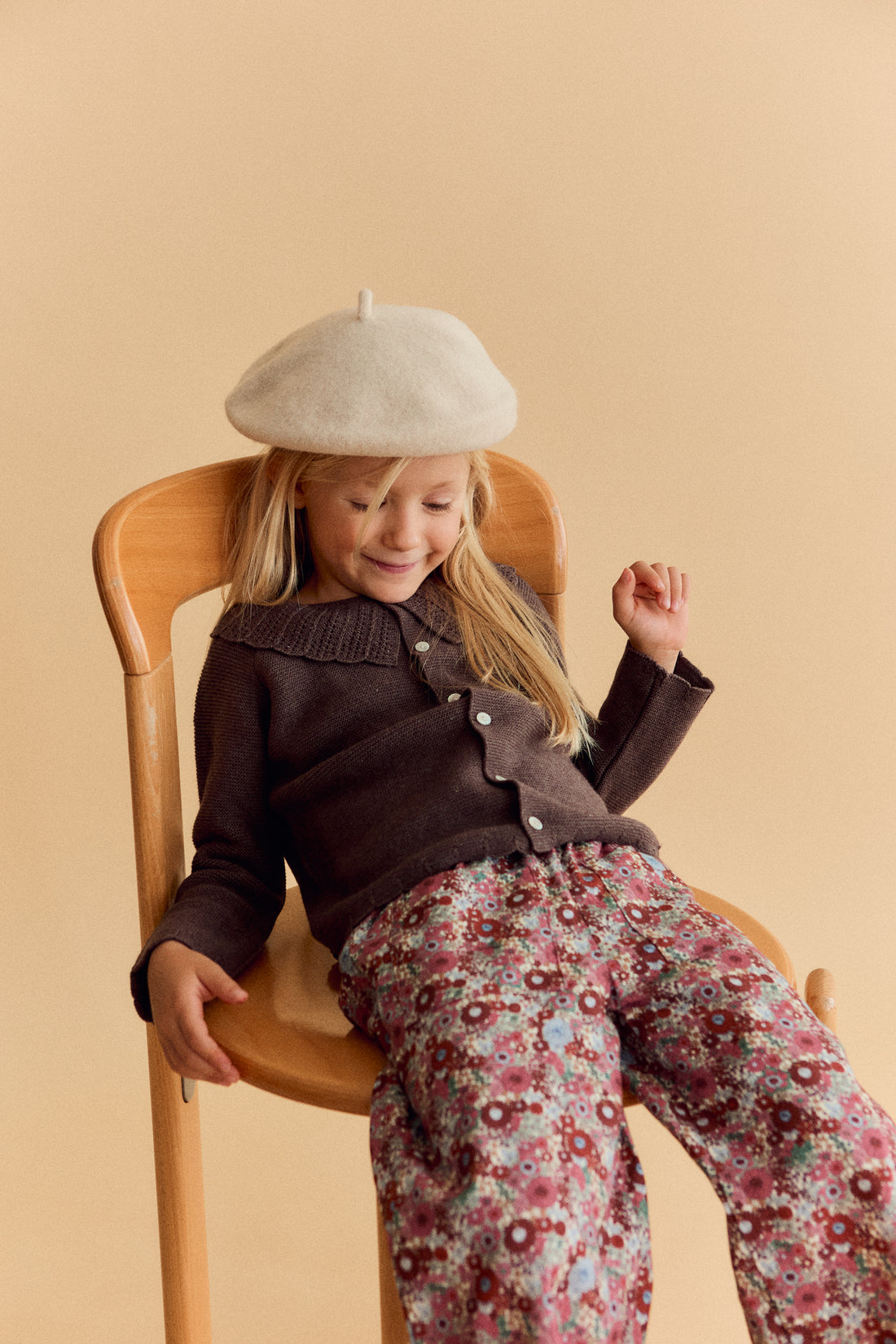 Pantalon Ollie Fleurs Burgundy
