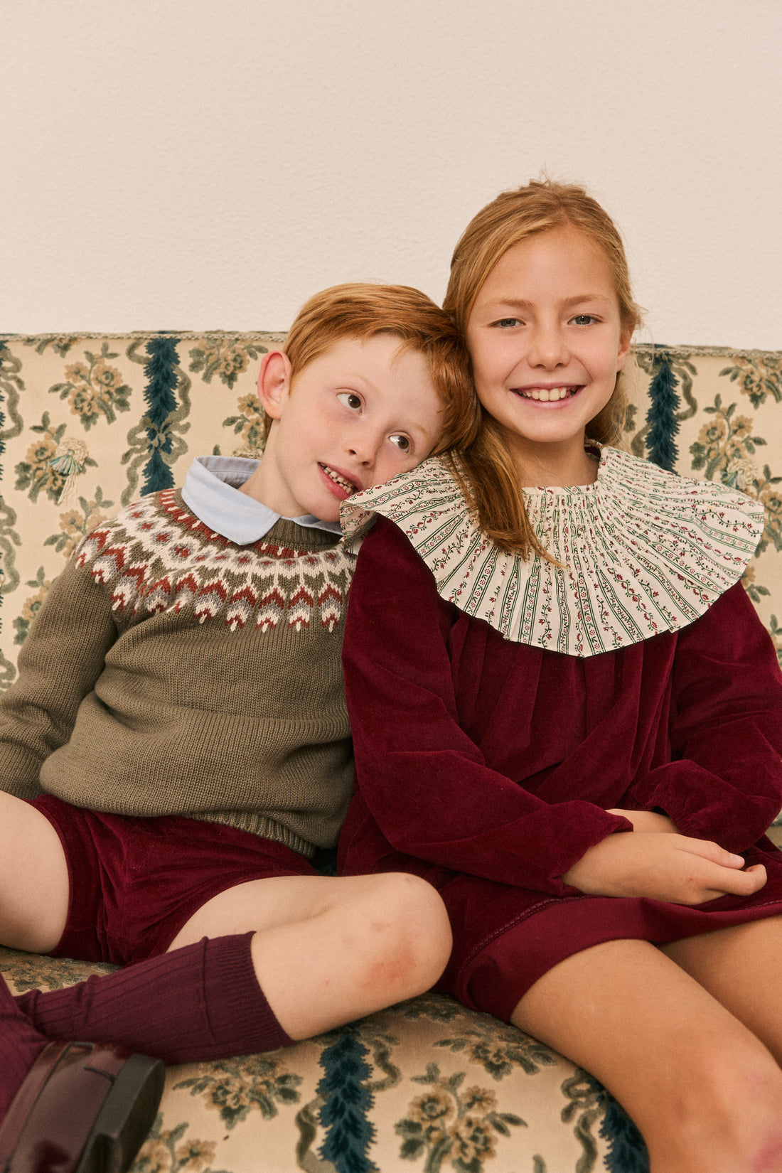 Khaki Jacquard Jumper