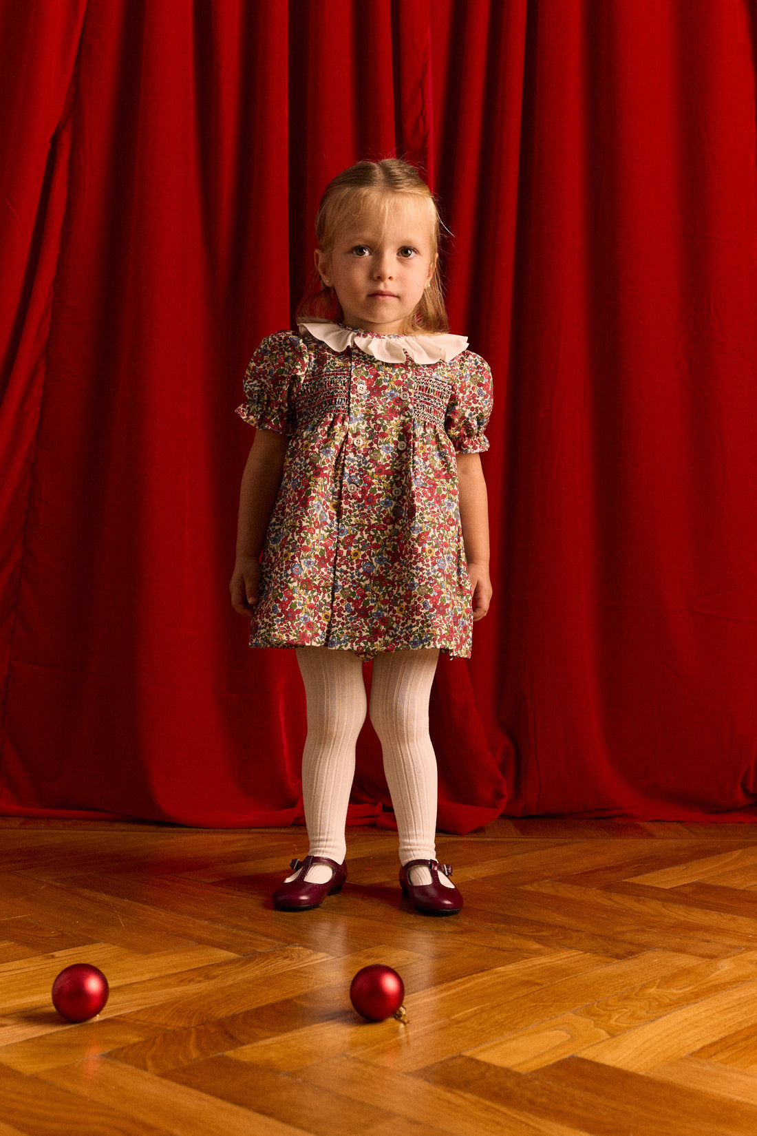 Baby Retro Burgundy Mary Jane Shoes