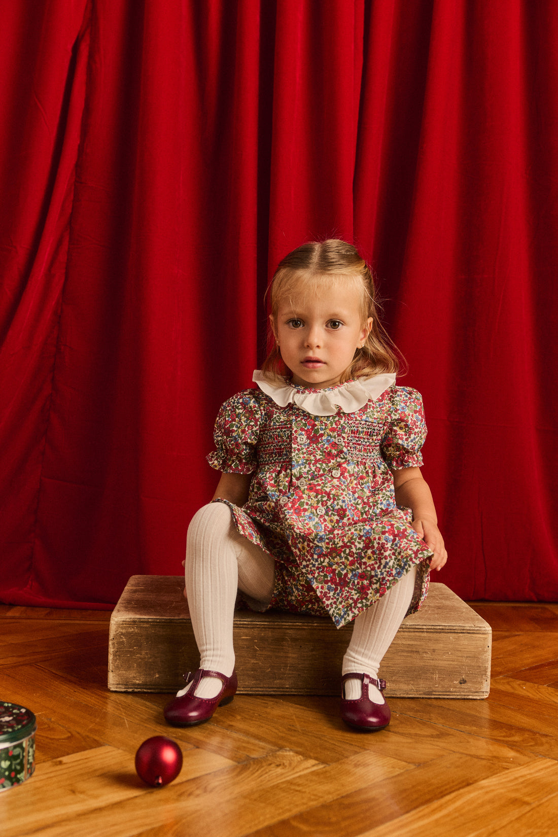 Fernanda Floral Baby Dress and Bloomers Set