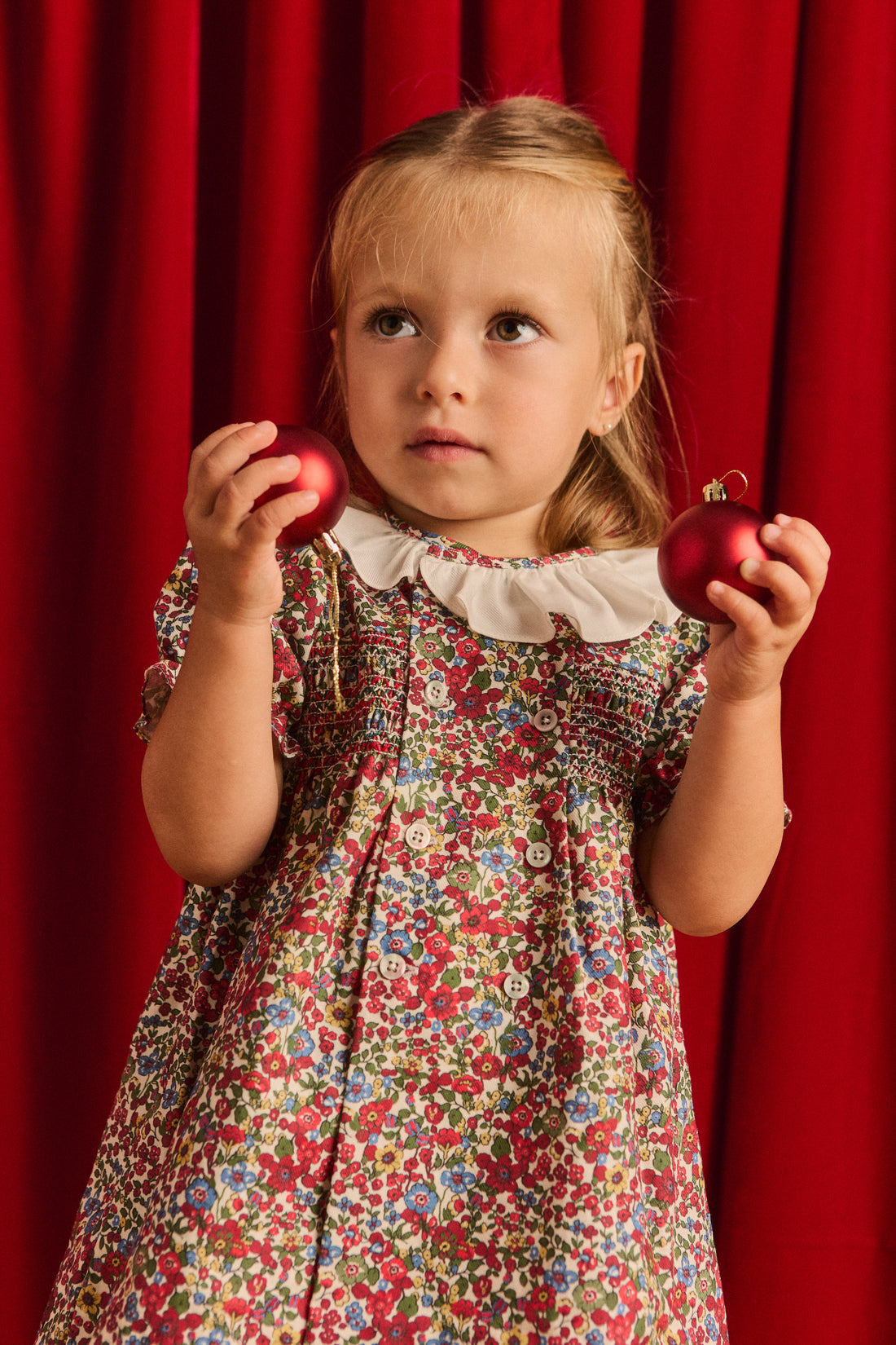 Fernanda Floral Baby Dress and Bloomers Set