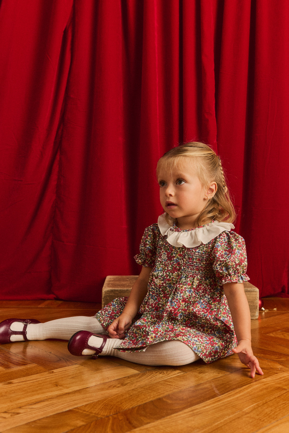 Fernanda Floral Baby Dress and Bloomers Set