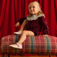 Olimpia Burgundy Baby Romper