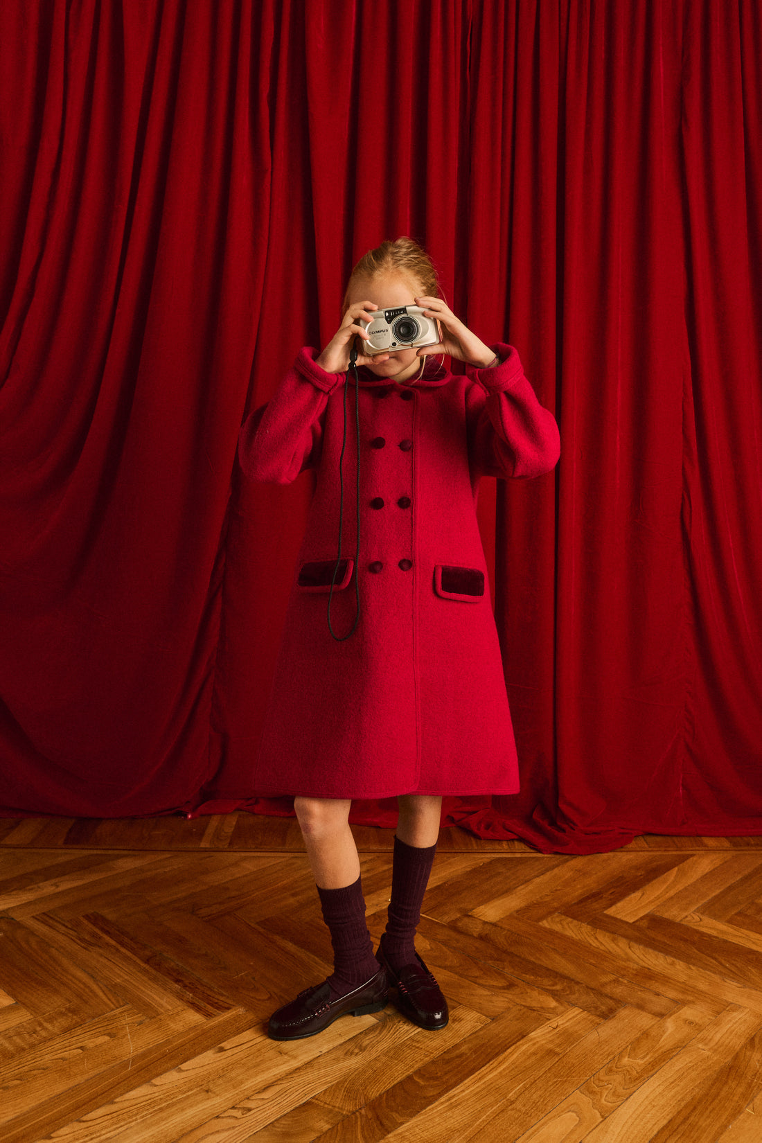 Red 100% Wool Austrian Jacket