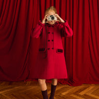 Red 100% Wool Austrian Jacket