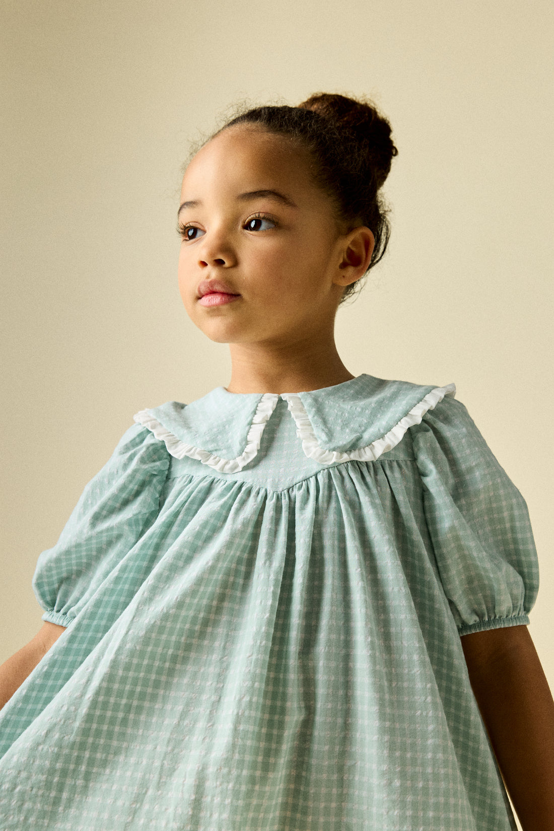 VESTIDO ANNE VICHY VERDE AGUA