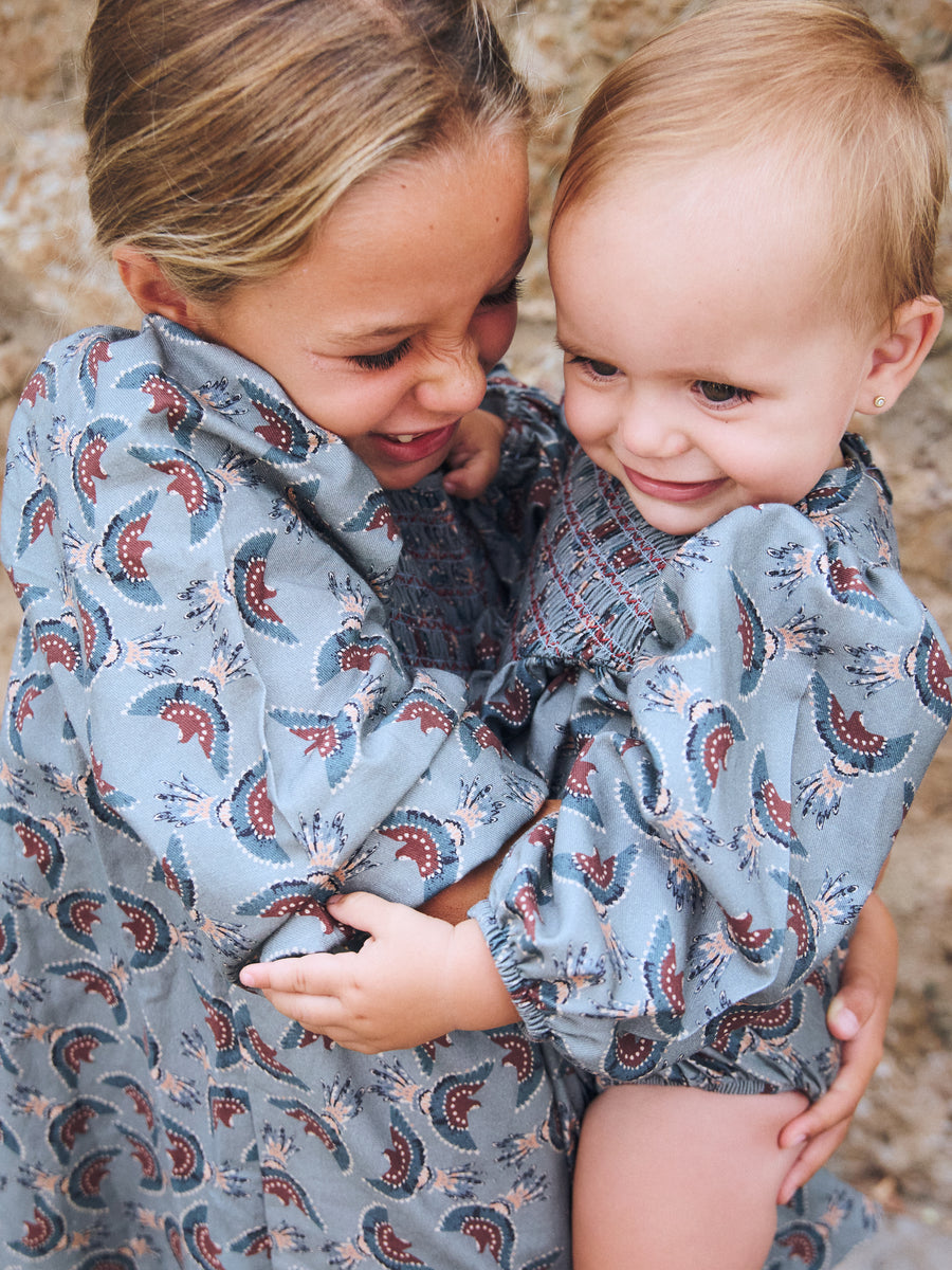 VESTIDO SMOCK PAJAROS